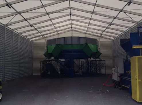 Chapiteau unité de recyclage