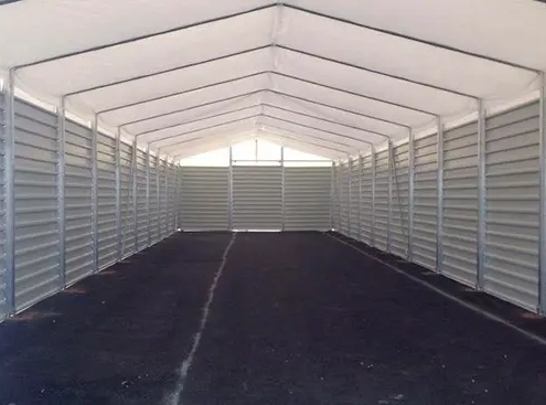 Chapiteau de stockage pour Gédimat