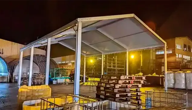 Auvent zone de chargement