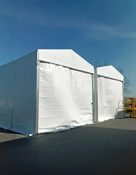 2 tentes de stockae 5 x 5m